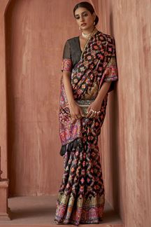 Picture of Exquisite Black Colored Designer Saree