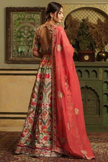 Picture of Ravishing Beige Colored Designer Lehenga Choli