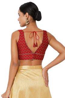 Picture of Glamorous Maroon Colored Designer Readymade Blouse