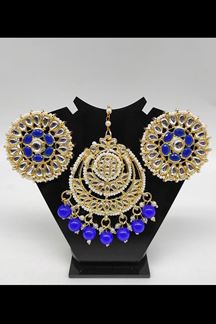Picture of Captivating Blue Colored Party wear Imitation Jewellery