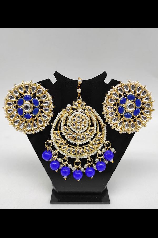 Picture of Captivating Blue Colored Party wear Imitation Jewellery