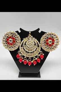 Picture of Charismatic Red Colored Party wear Imitation Jewellery