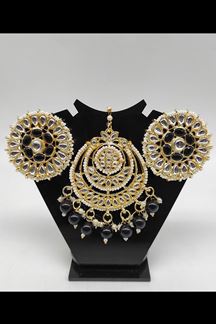 Picture of Spectacular Black Colored Party wear Imitation Jewellery