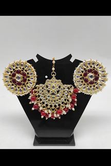 Picture of Splendid Red Colored Party wear Imitation Jewellery