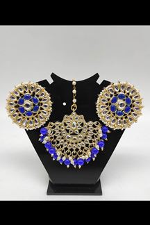 Picture of Outstanding Blue Colored Party wear Imitation Jewellery