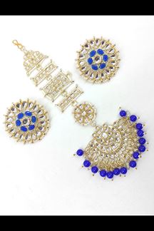 Picture of Trendy Blue Colored Party wear Imitation Jewellery