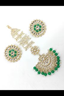 Picture of Dashing Green Colored Party wear Imitation Jewellery