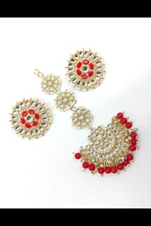 Picture of Graceful Red Colored Party wear Imitation Jewellery