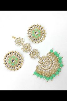 Picture of Divine Mint Green Colored Party wear Imitation Jewellery