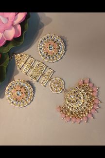 Picture of Stunning Pink Colored Party wear Imitation Jewellery