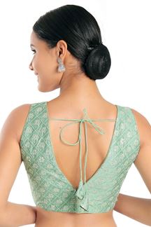 Picture of Marvelous Pista Green Colored Designer Readymade 