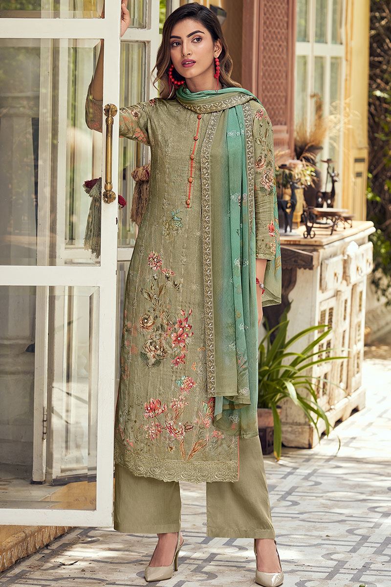 ZULFAT DESIGNER SUITS REHMAT COTTON PRINTS WITH FANCY HAND WORK SUITS  WHOLESALER at Rs 480 | Pakistani Dresses in Surat | ID: 2850349914933