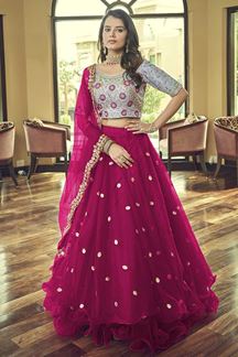 Picture of Glorious Pink Colored Designer Lehenga Choli