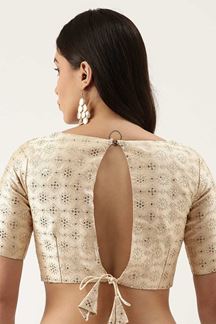 Picture of Surreal Cream Colored Designer Readymade Blouse