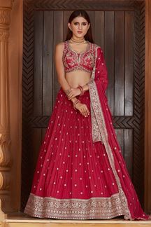 Picture of Marvelous Rani Pink Colored Designer Lehenga Choli