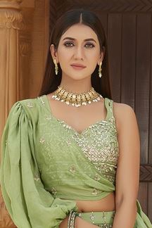 Picture of Magnificent Green Colored Designer Lehenga Choli