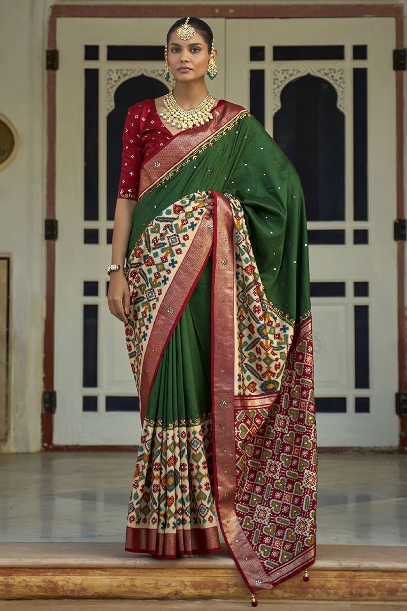 Dharmi Enterprises Women Rama and Pink Poly Cotton Silk Saree, 1000 rupees  new design sarees saree 2018 saree 300 rupees saree 400 rupees below saree  500 saree 600 rupees saree 800 saree
