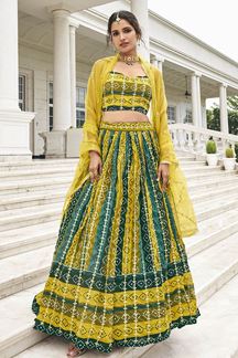 Picture of Trendy Multi-Colored Designer Lehenga Choli