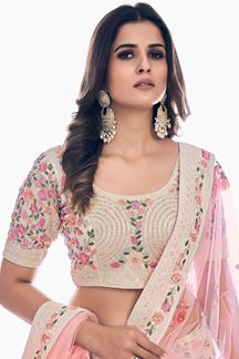 Picture of Ethnic White Colored Designer Lehenga Choli