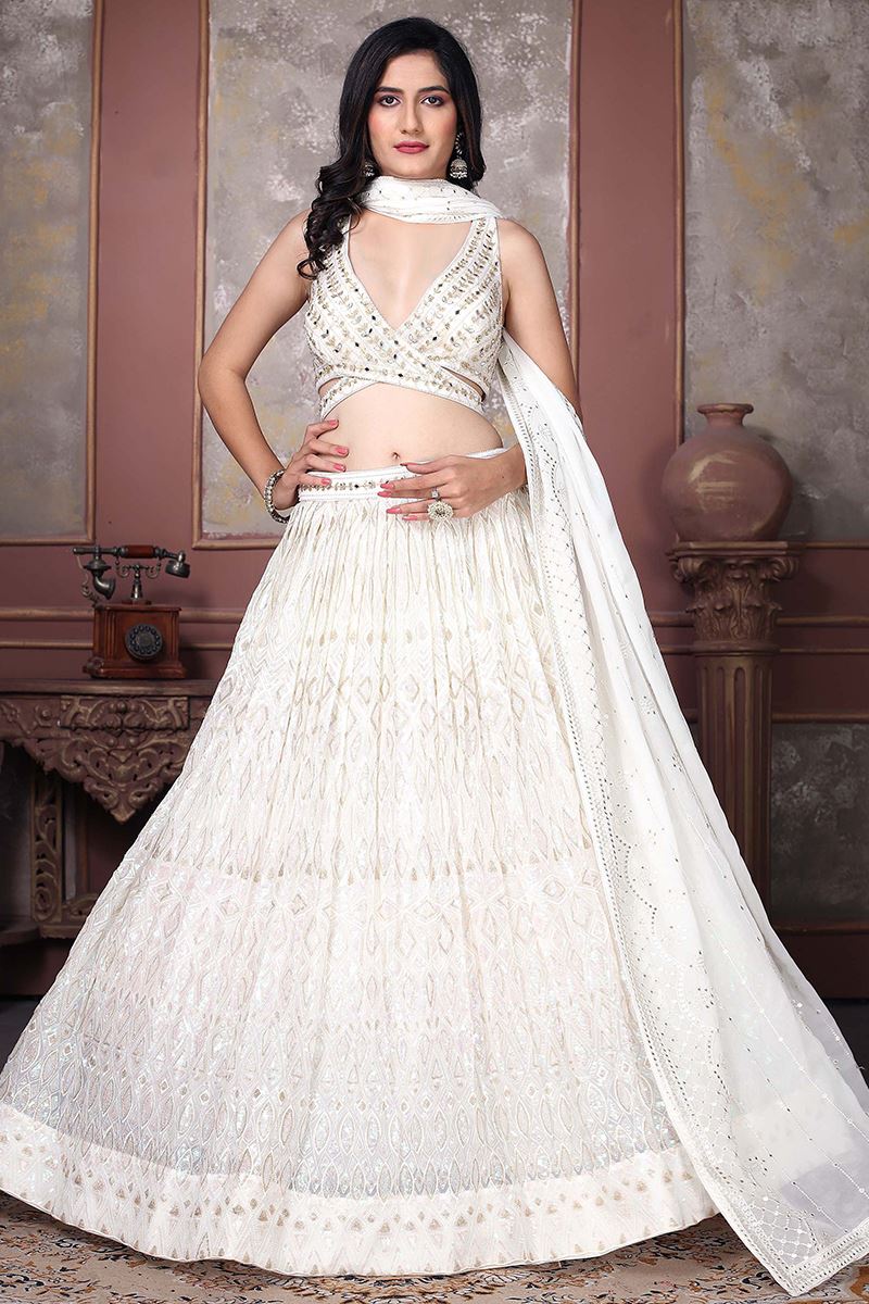 Collection more than 191 white lehenga designs super hot