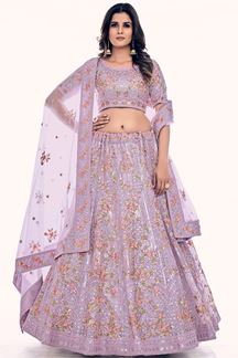 Picture of Charismatic Lilac Colored Designer Lehenga Choli