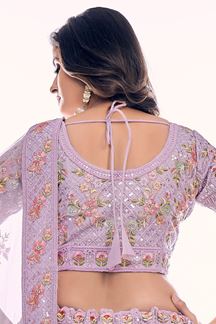 Picture of Charismatic Lilac Colored Designer Lehenga Choli