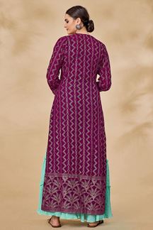 Picture of Beautiful Wine Colored Designer Suit