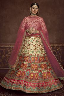 Picture of Charismatic Beige Colored Designer Lehenga Choli