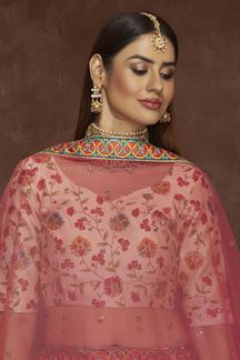 Picture of Charismatic Beige Colored Designer Lehenga Choli