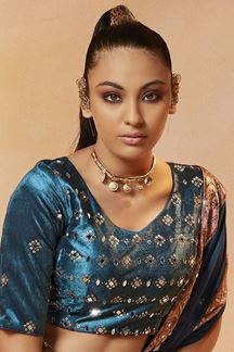 Picture of Irresistible Teal Colored Designer Lehenga Choli
