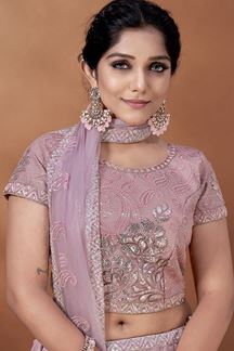 Picture of Impressive Pink Colored Designer Lehenga Choli