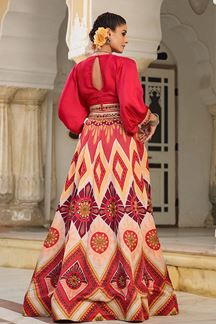Picture of Impressive Red Colored Designer Lehenga Choli