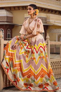 Picture of Charming Multi-Colored Designer Lehenga Choli