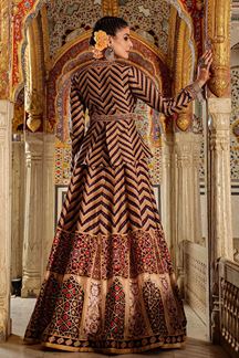 Picture of Gorgeous Wine Colored Designer Gown