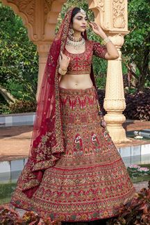 Picture of Breathtaking Bridal Designer Lehenga Choli