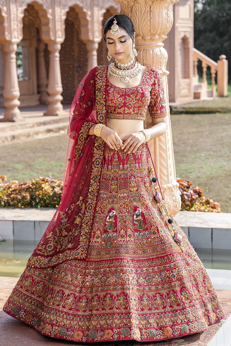 Peach Color Bridal Wedding Designer lehenga choli for Women with high  quality embroidery work party wear lehenga choli Indian Women - sethnik.com