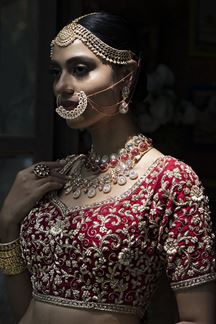 Picture of Gorgeous Two Dupatta Bridal Lehenga Choli