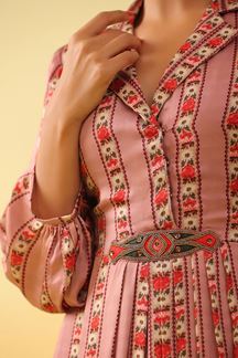 Picture of Appealing Pink Colored Designer Dhoti Style Suit