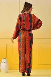 Picture of Outstanding Multi-Colored Designer Co-ord Set Suit