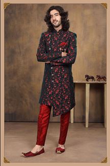 Picture of Aesthetic Multi-Colored Designer Sherwani