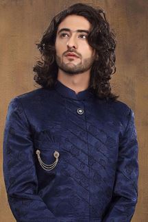 Picture of Charming Blue Colored Designer Sherwani