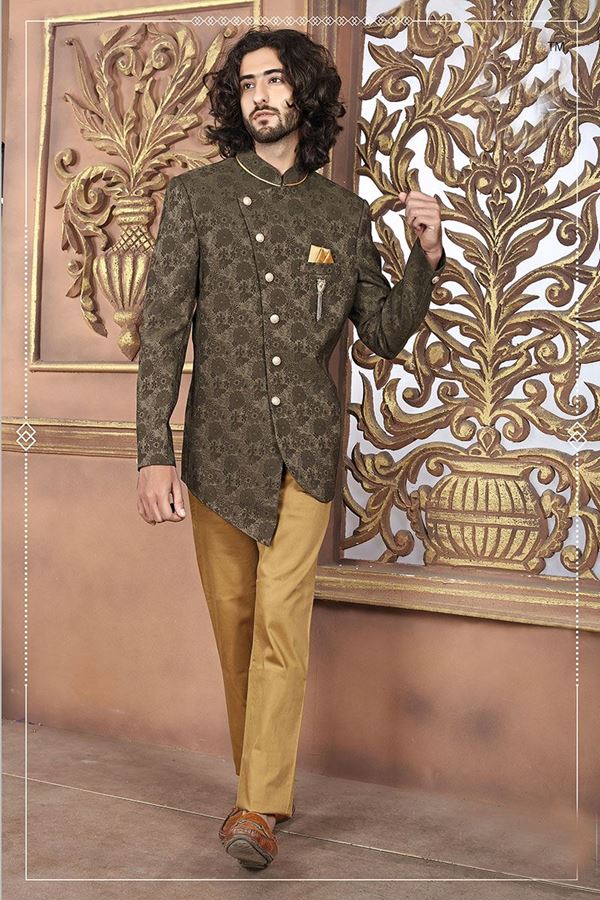 Picture of Charismatic Brown Colored Designer Jodhpuri