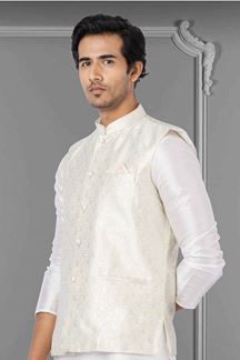 Picture of Magnificent White Colored Designer Kurta Set