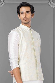 Picture of Majestic White Colored Designer Kurta Set