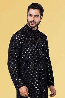 Picture of Charming Black Colored Designer Kurta Set