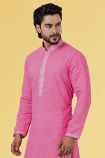 Picture of Magnificent Pink Colored Designer Kurta Set