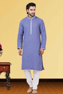 Picture of Attractive Purple Colored Designer Kurta Set