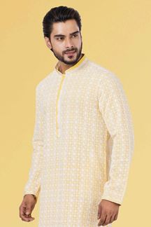 Picture of Charismatic Yellow Colored Designer Kurta Set