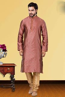 Picture of Vibrant Red Colored Designer Kurta Set