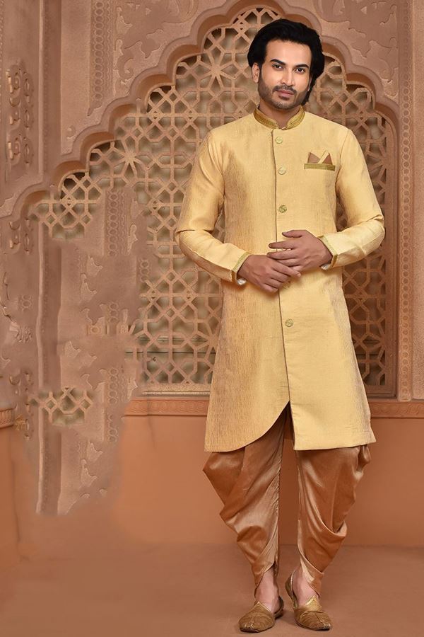 Picture of Splendid Yellow Colored Designer Sherwani